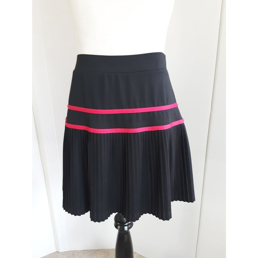 TAIL Black | Hot Pink Micro Pleated Sports Skort Sz L